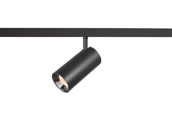 NUMINOS® S 48V TRACK, DALI, Spot, schwarz / chrom, 16 W, 960 lm, 2700 K, CRI 90, 20°