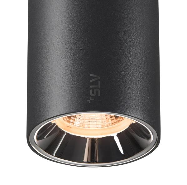 NUMINOS® S 48V TRACK, DALI, Spot, schwarz / chrom, 16 W, 980 lm, 2700 K, CRI 90, 55°