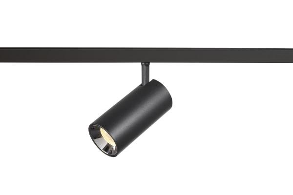 NUMINOS® S 48V TRACK, DALI, Spot, schwarz / chrom, 16 W, 1050 lm, 3000 K, CRI 90, 40°