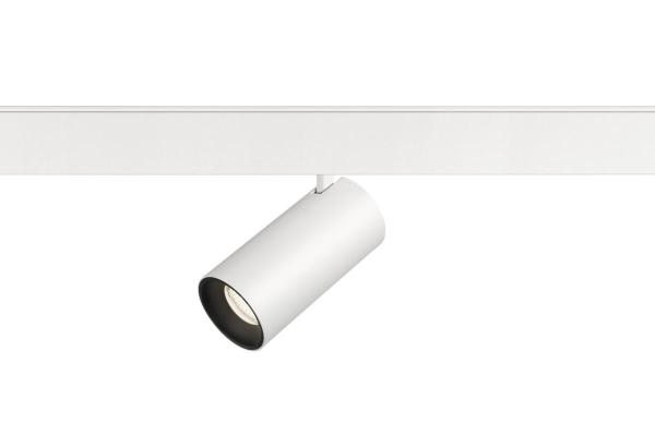 NUMINOS® S, 48V Spot, rund, 4000 K, 16 W, DALI 2, 20°, matt weiß / matt schwarz