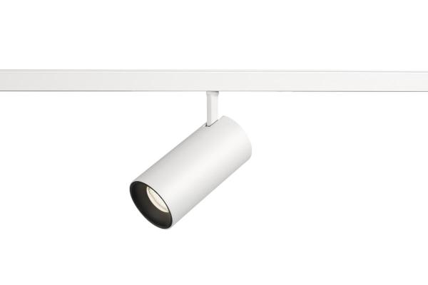 NUMINOS® S, 48V Spot, rund, 4000 K, 16 W, DALI 2, 55°, matt weiß / matt schwarz