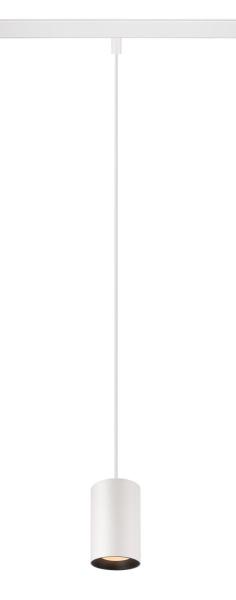 NUMINOS® XS 48V TRACK, DALI, Pendelleuchte, weiß / schwarz, 8.7 W, 620 lm, 2700 K, CRI 90, 40°