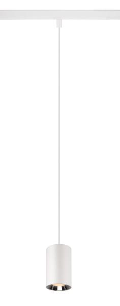 NUMINOS® XS 48V TRACK, DALI, Pendelleuchte, weiß / chrom, 8.7 W, 670 lm, 2700 K, CRI 90, 55°