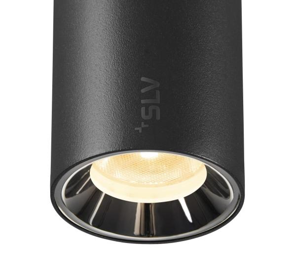 NUMINOS® XS 48V TRACK, DALI, Pendelleuchte, schwarz / chrom, 8.7 W, 730 lm, 3000 K, CRI 90, 20°