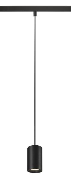 NUMINOS® XS, 48V Pendelleuchte, Pendellänge 150 cm, 4000 K, 40°, DALI 2, matt schwarz