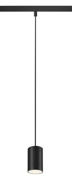 NUMINOS® XS, 48V Pendelleuchte, Pendellänge 150 cm, 4000 K, 40°, DALI 2, matt schwarz / matt weiß