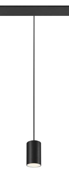 NUMINOS® XS, 48V Pendelleuchte, Pendellänge 150 cm, 4000 K, 40°, DALI 2, matt schwarz / matt weiß