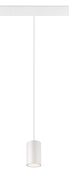 NUMINOS® XS, 48V Pendelleuchte, Pendellänge 150 cm, 4000 K, 20°, DALI 2, matt weiß