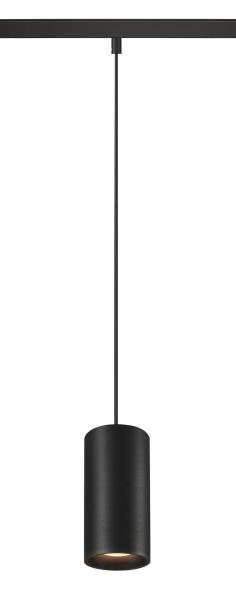 NUMINOS® S 48V TRACK, DALI, Pendelleuchte, schwarz / schwarz, 16 W, 960 lm, 2700 K, CRI 90, 55°