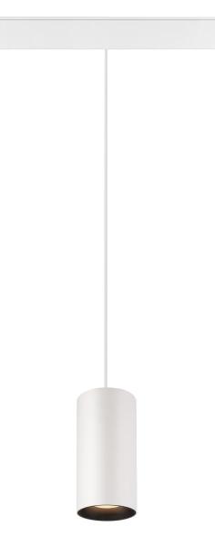 NUMINOS® S 48V TRACK, DALI, Pendelleuchte, weiß / schwarz, 16 W, 960 lm, 2700 K, CRI 90, 55°