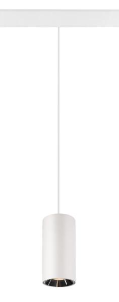 NUMINOS® S 48V TRACK, DALI, Pendelleuchte, weiß / chrom, 16 W, 980 lm, 2700 K, CRI 90, 55°