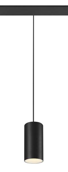 NUMINOS® S 48V TRACK, DALI, Pendelleuchte, schwarz / weiß, 16 W, 1120 lm, 3000 K, CRI 90, 20°