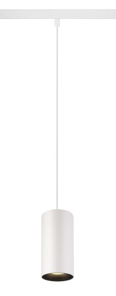 NUMINOS® S 48V TRACK, DALI, Pendelleuchte, weiß / schwarz, 16 W, 1030 lm, 3000 K, CRI 90, 40°