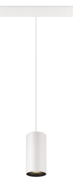 NUMINOS® S 48V TRACK, DALI, Pendelleuchte, weiß / schwarz, 16 W, 1030 lm, 3000 K, CRI 90, 55°