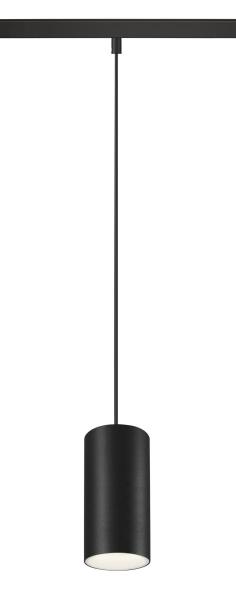 NUMINOS® S, 48V Pendelleuchte, Pendellänge 150 cm, 4000 K, 20°, DALI 2, matt schwarz / matt weiß