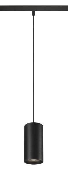NUMINOS® S, 48V Pendelleuchte, Pendellänge 150 cm, 4000 K, 40°, DALI 2, matt schwarz