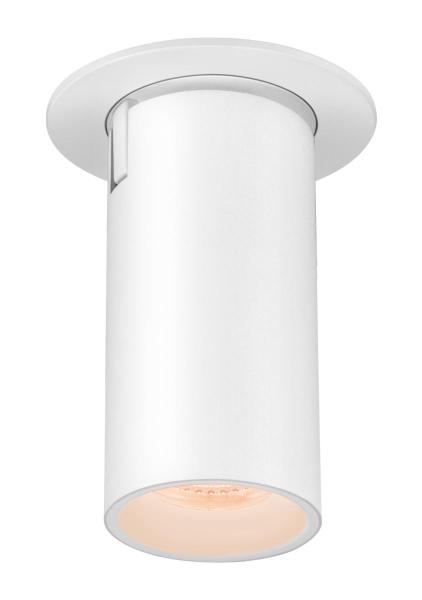 NUMINOS® PROJECTOR S, Deckeneinbauleuchte, 2700 K, 55°, zylindrisch, weiß / weiß