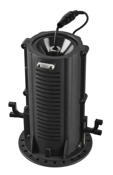 NUMINOS® PROJECTOR S, Deckeneinbauleuchte, 3000 K, 55°, zylindrisch, schwarz / schwarz