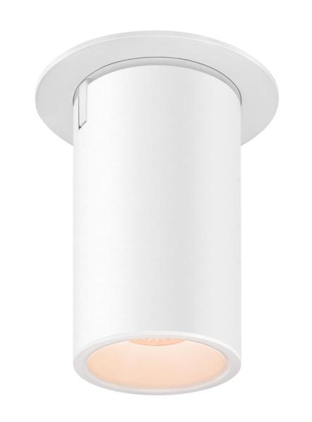 NUMINOS® PROJECTOR M, Deckeneinbauleuchte, 2700 K, 55°, zylindrisch, weiß / weiß