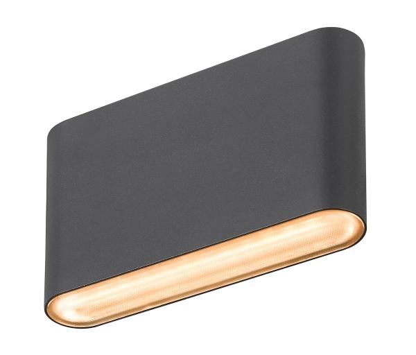 OVAL 14 WL, Wandaufbauleuchte 2700/3000 K, 6 W, schwarz