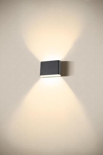 OVAL 14 WL, Wandaufbauleuchte 2700/3000 K, 6 W, schwarz