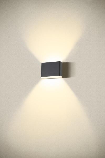 OVAL 14 WL, Wandaufbauleuchte 2700/3000 K, 6 W, schwarz