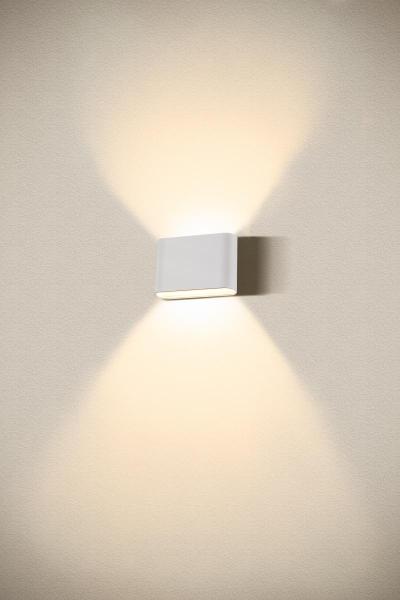 OVAL 14 WL, Wandaufbauleuchte 2700/3000 K, 6 W, weiß