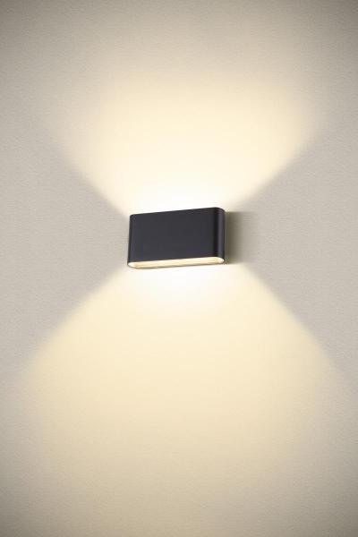 OVAL 18 WL, Wandaufbauleuchte 2700/3000 K, 10 W, schwarz