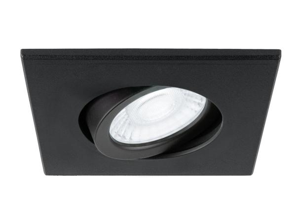 UNIVERSAL DOWNLIGHT Abdeckung, für Downlight IP20, schwenkbar, eckig, schwarz