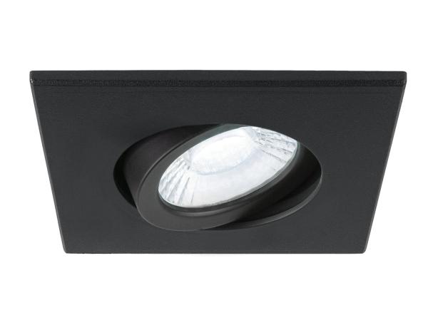 UNIVERSAL DOWNLIGHT Abdeckung, für Downlight IP20, schwenkbar, eckig, schwarz