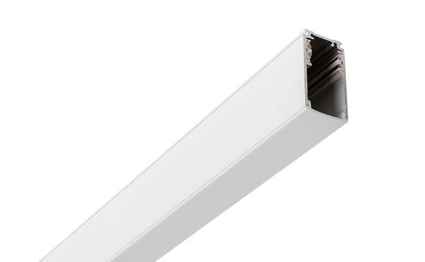 48V TRACK Schienenabdeckung, 26 mm, für Aufbauschiene tief und Einbauschiene,2 m, weiß