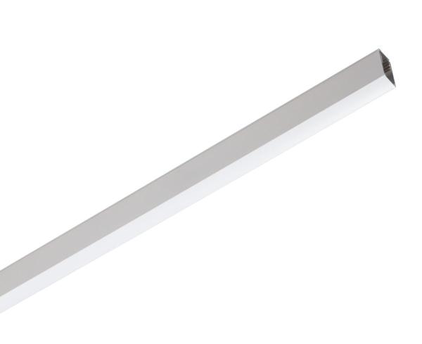 48V TRACK Schienenabdeckung, 26 mm, für Aufbauschiene tief und Einbauschiene,2 m, weiß