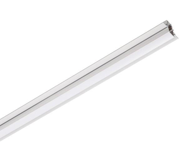 48V TRACK Schienenabdeckung, 26 mm, für Aufbauschiene tief und Einbauschiene,2 m, weiß