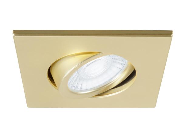 UNIVERSAL DOWNLIGHT Abdeckung, für Downlight IP20, schwenkbar, eckig, gold matt