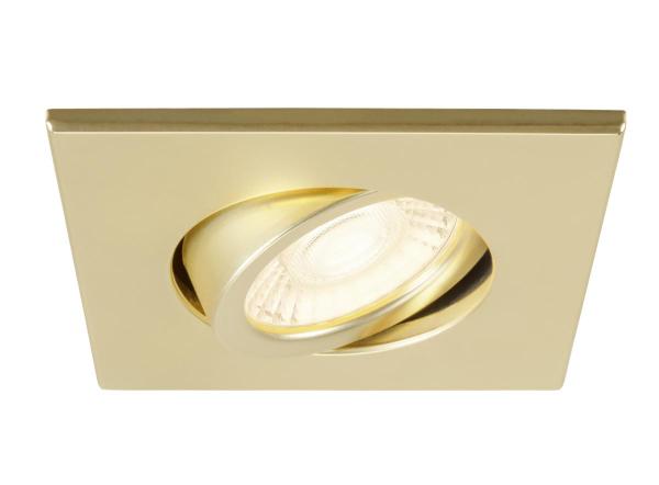 UNIVERSAL DOWNLIGHT Abdeckung, für Downlight IP20, schwenkbar, eckig, gold matt