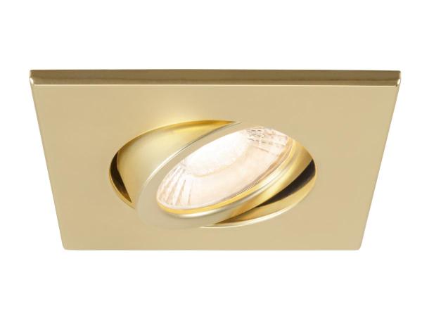 UNIVERSAL DOWNLIGHT Abdeckung, für Downlight IP20, schwenkbar, eckig, gold matt