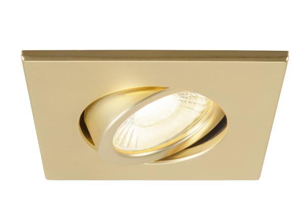 UNIVERSAL DOWNLIGHT Abdeckung, für Downlight IP20, schwenkbar, eckig, gold matt