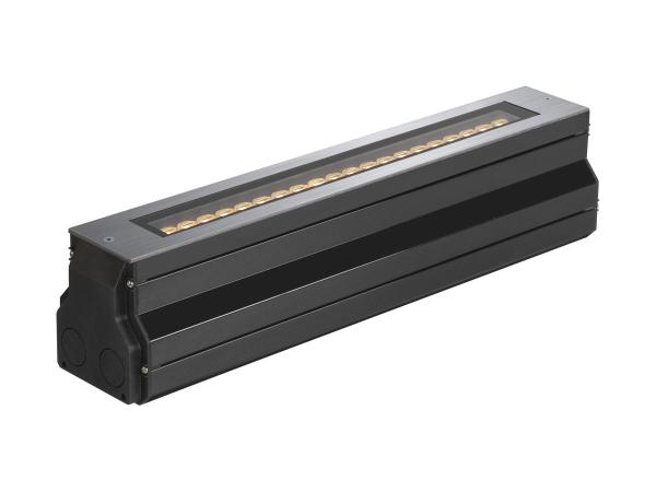 DASAR® 600, Bodeneinbauleuchte, 18 W, 3000 K, IP65/IP67, quadratisch, edelstahl