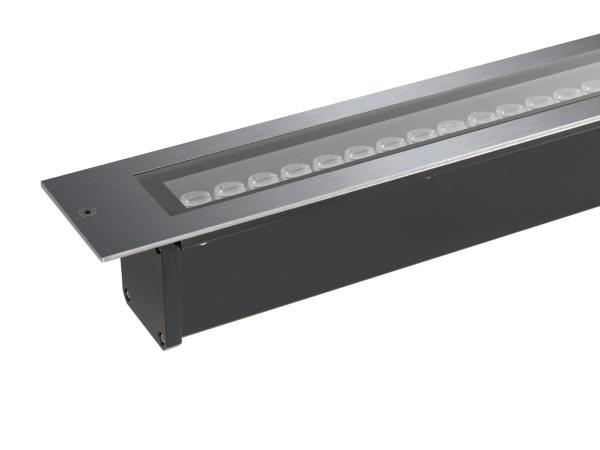 DASAR® 1200, Bodeneinbauleuchte, 34 W, 3000 K, IP65/IP67, quadratisch, edelstahl