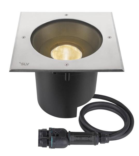 DASAR® XL, RL eckige Abdeckung 24° 3000 K incl. DALI-Treiber edelstahl