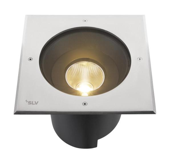 DASAR® XL, RL eckige Abdeckung 24° 3000 K incl. DALI-Treiber edelstahl