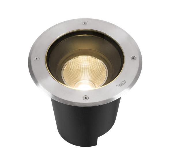 DASAR® L, RL runde Abdeckung 24° 3000 K incl. DALI-Treiber edelstahl