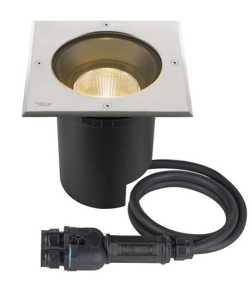 DASAR® L, RL eckige Abdeckung 24° 3000 K incl. DALI-Treiber edelstahl