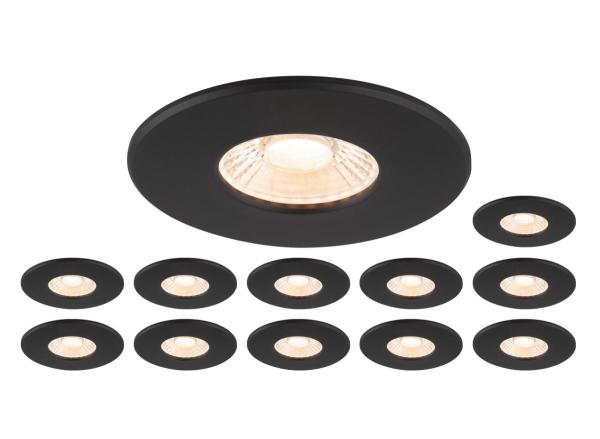 Sonderangebot: 12x UNIVERSAL DOWNLIGHT inkl. Abdeckung, Set bestehend aus 12 x 1007095 UNIVERSAL DOWNLIGHT PHASE IP65 38° + 1007096 UNIVERSAL DOWNLIGHT Abdeckung - schwarz