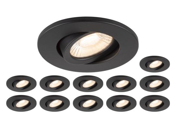 Sonderangebot: 12x UNIVERSAL DOWNLIGHT MOVE PHASE inkl. Abdeckung, Set bestehend aus 12x 1007090 UNIVERSAL DOWNLIGHT MOVE PHASE, IP20 38° und 1007091 UNIVERSAL DOWNLIGHT Abdeckung - schwarz