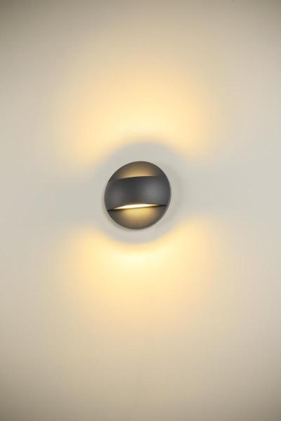 LID II UP/DOWN, Wandaufbauleuchte, 2700/3000 K, 28 W, PHASE, 100°, anthrazit