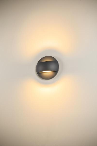 LID II UP/DOWN, Wandaufbauleuchte, 2700/3000 K, 28 W, PHASE, 100°, anthrazit
