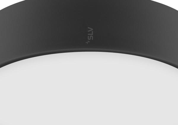 MEDO® PRO 30, Wand- und Deckenaufbauleuchte, rund, 3000/4000 K, 10 W, DALI, Touch, 110°, schwarz