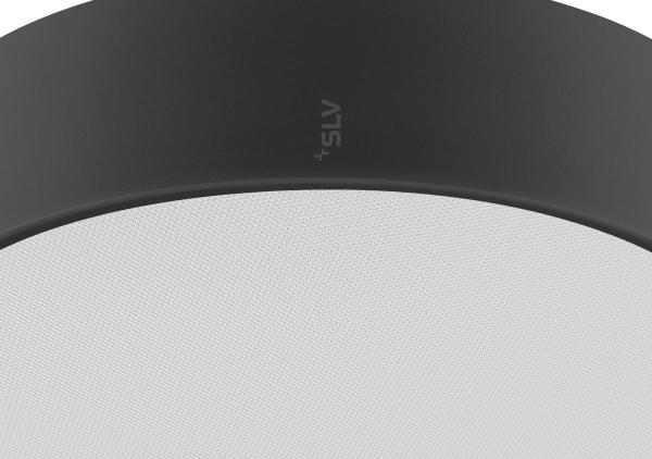 MEDO® PRO 30, Wand- und Deckenaufbauleuchte, rund, 3000/4000 K, 10 W, Phasenabschnitt, 70°, UGR <19, schwarz