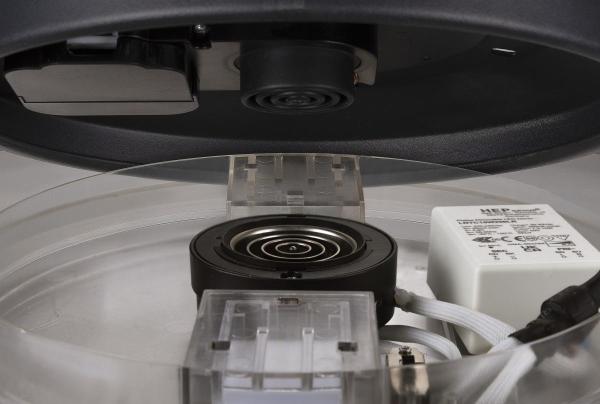 MEDO® PRO 40, Wand- und Deckenaufbauleuchte, rund, 3000/4000 K, 19 W, DALI, Touch, 80°, UGR <19, schwarz